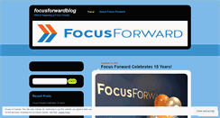 Desktop Screenshot of blog.focusfwd.com