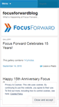 Mobile Screenshot of blog.focusfwd.com