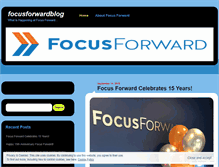 Tablet Screenshot of blog.focusfwd.com